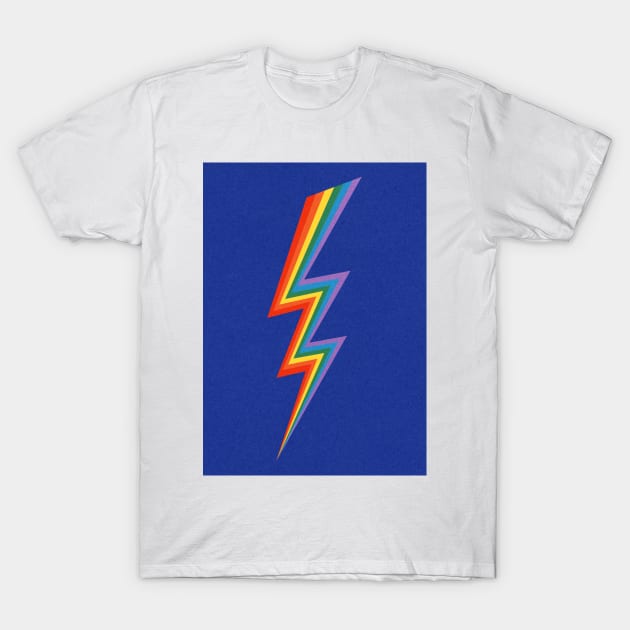 Rainbow Lightning T-Shirt by Rosi Feist